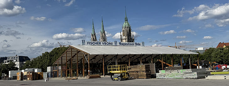 Aufbau Oktoberfest 2025, Tag 13 - 12.07.2025 (©Foto: Martin Schmitz)